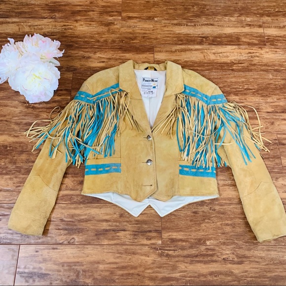 ⚡️ RARE VINTAGE FRINGE WESTERN LEATHER JACKET